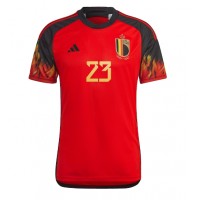 Camiseta Bélgica Michy Batshuayi #23 Primera Equipación Mundial 2022 manga corta